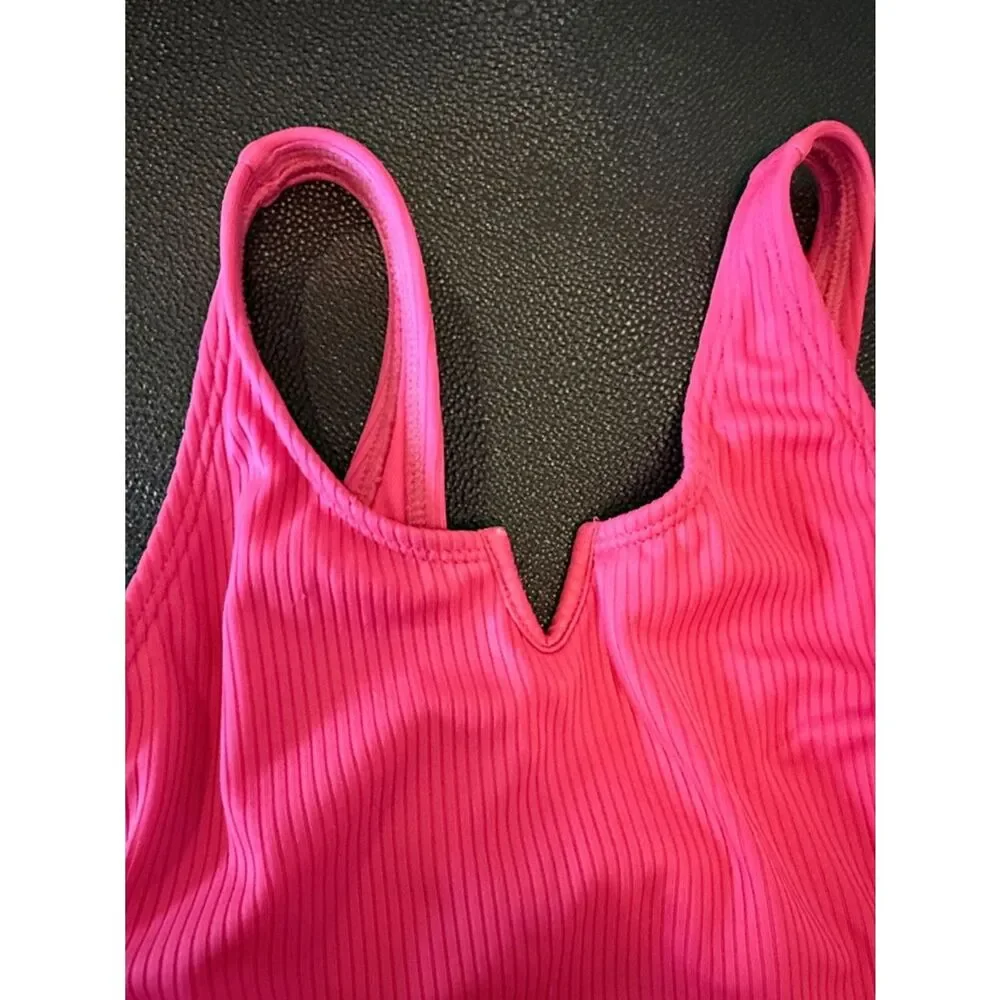 Art Class Hot Pink Swimsuit with Colorful Wrap size S (6/7)